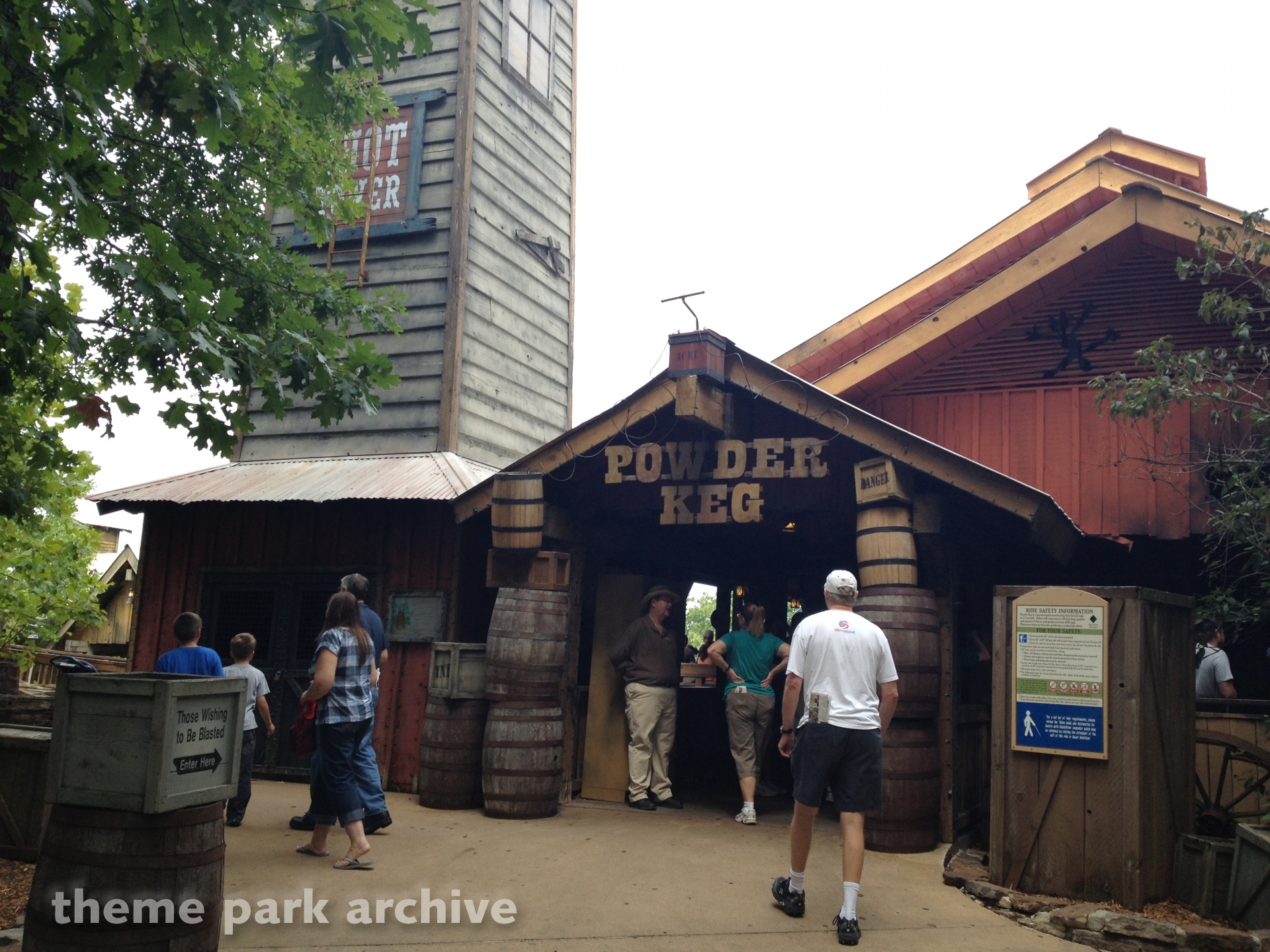 Powder Keg at Silver Dollar City Theme Park Archive