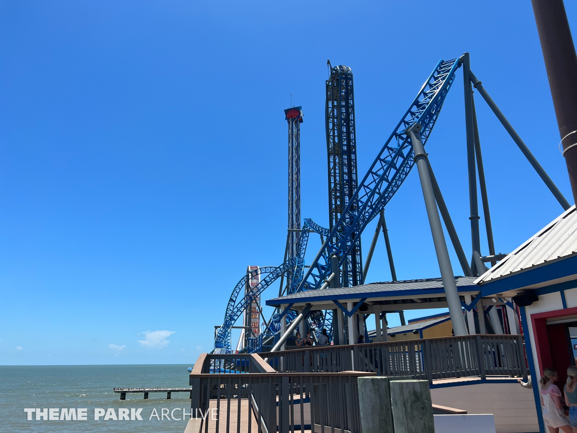 Iron Shark at Galveston Island Historic Pleasure Pier Theme Park Archive