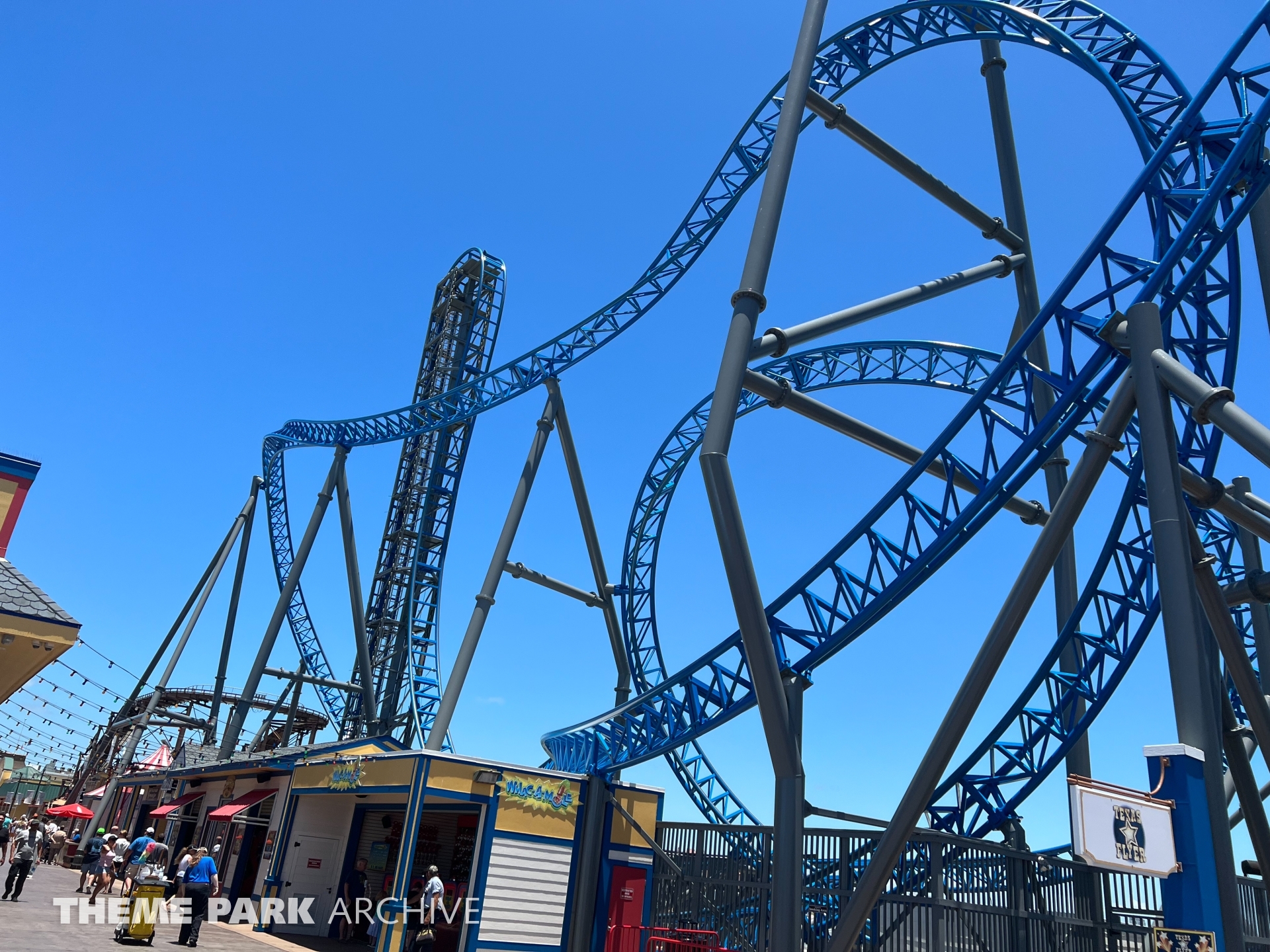 Iron Shark at Galveston Island Historic Pleasure Pier Theme Park Archive