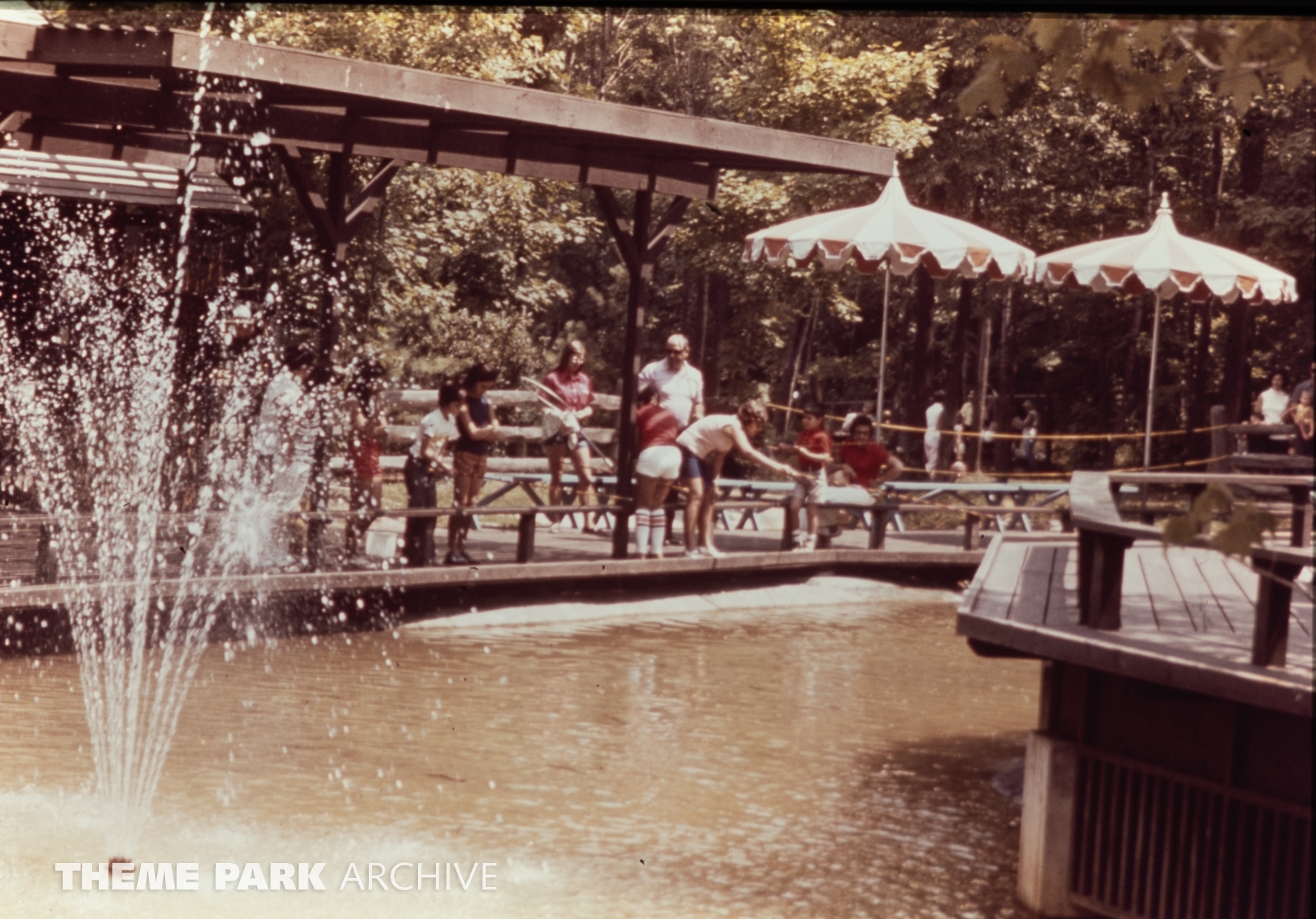 Trout Fishing Pond at SeaWorld Ohio Theme Park Archive