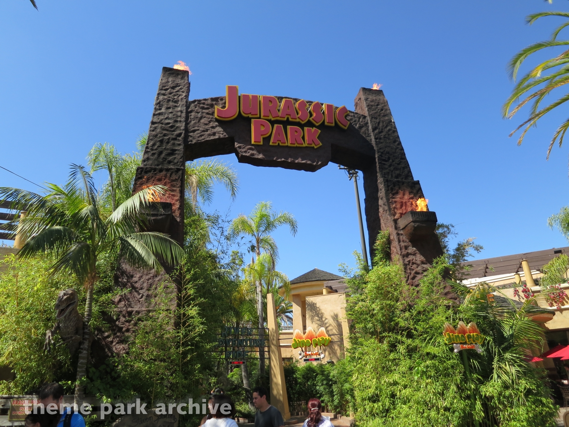 Jurassic Park The Ride at Universal Studios Hollywood Theme Park Archive