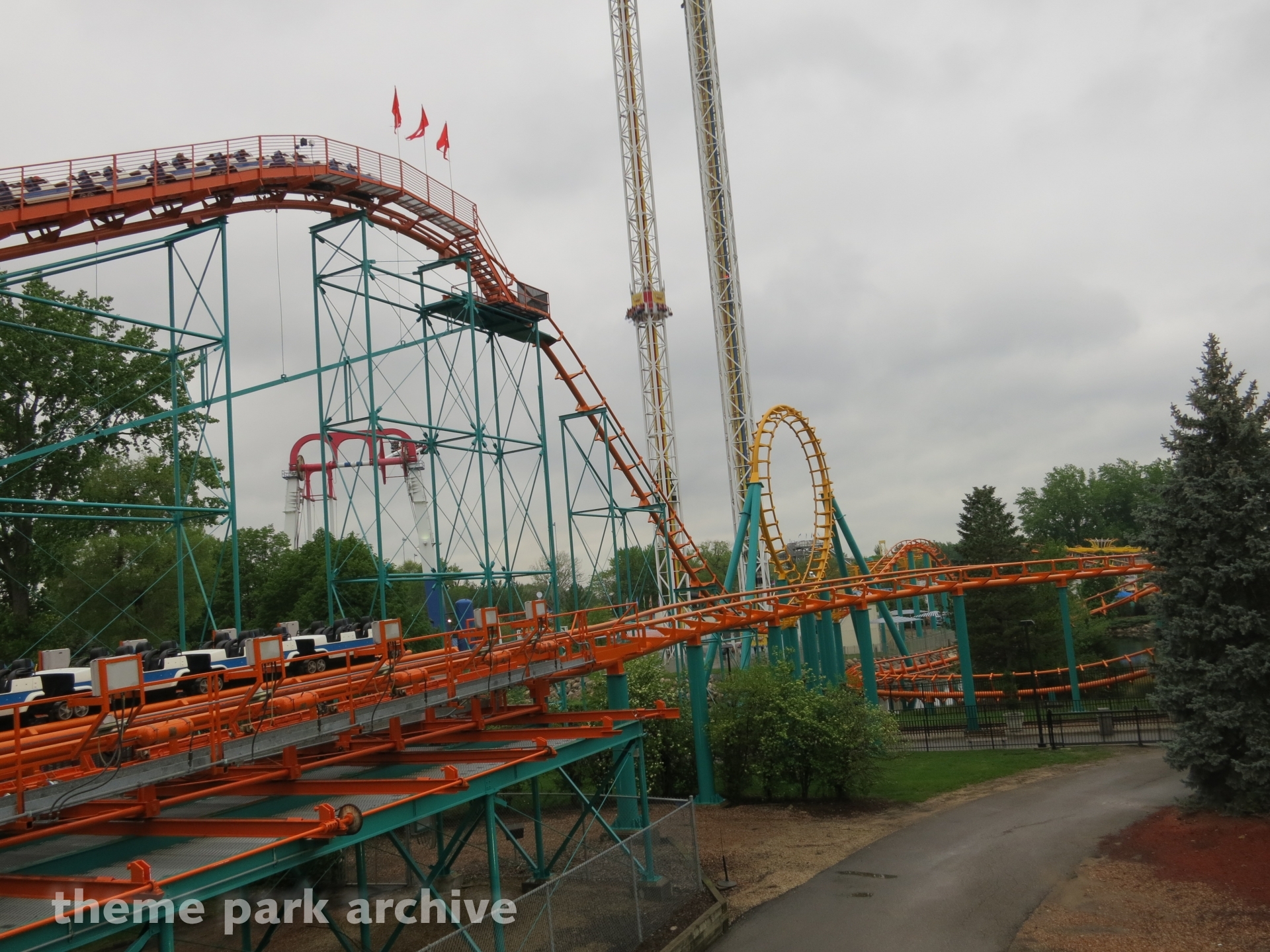 Corkscrew at Valleyfair Theme Park Archive