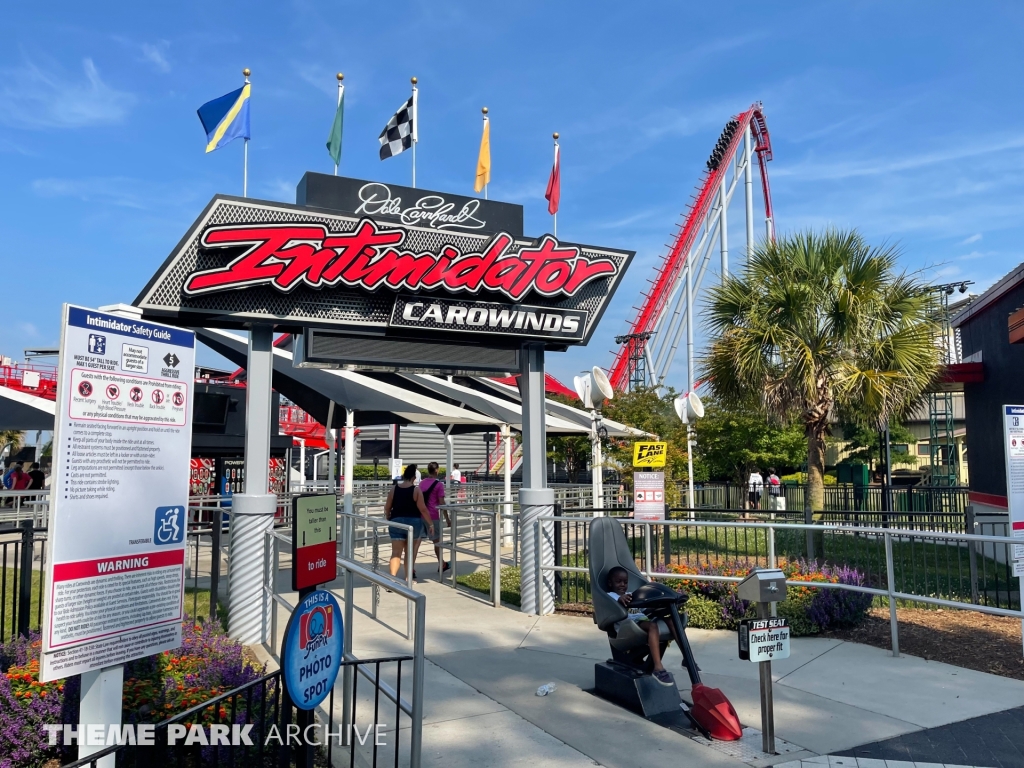 Intimidator Carowinds Seats