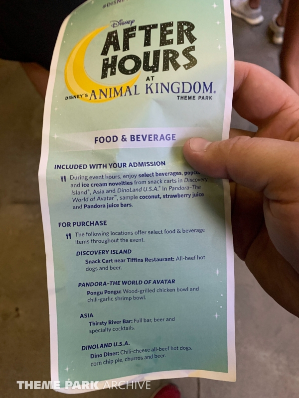 After Hours at Animal Kingdom at Disney's Animal Kingdom Theme Park