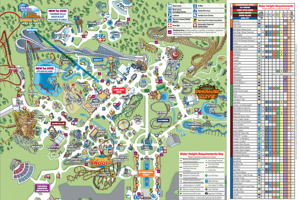 Kings Island Height Chart: A Visual Reference of Charts | Chart Master