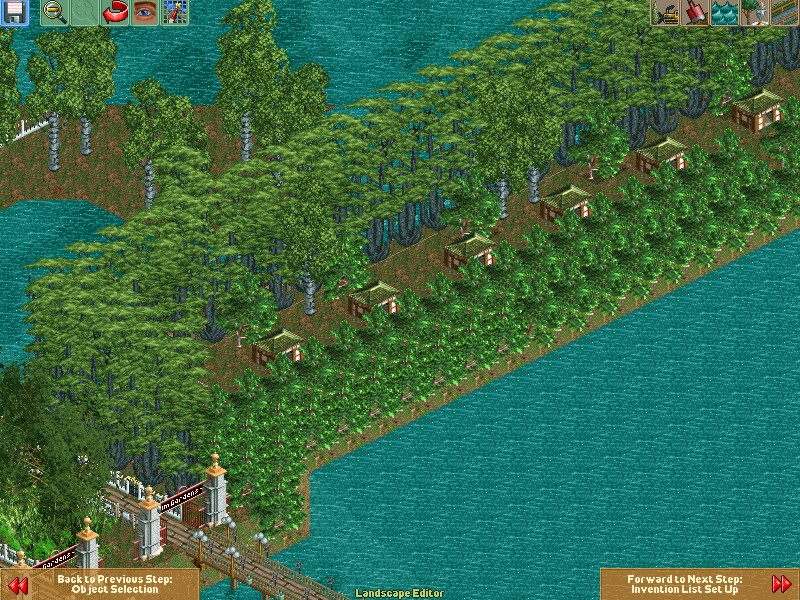 Theme Park Review • Seafoam Gardens, an RCT2 Scenario