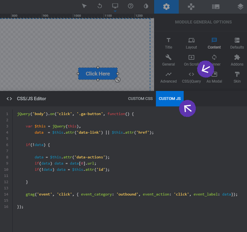 Google Analytics Event Tracking for Slider Revolution