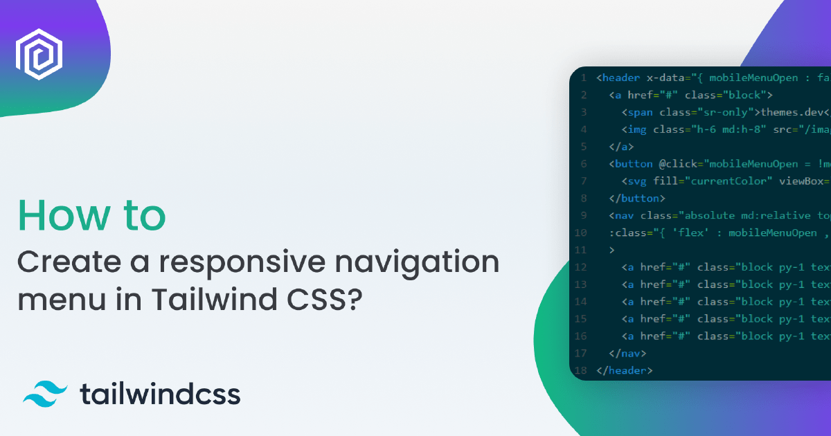 How to create a responsive navigation menu in Tailwind CSS?