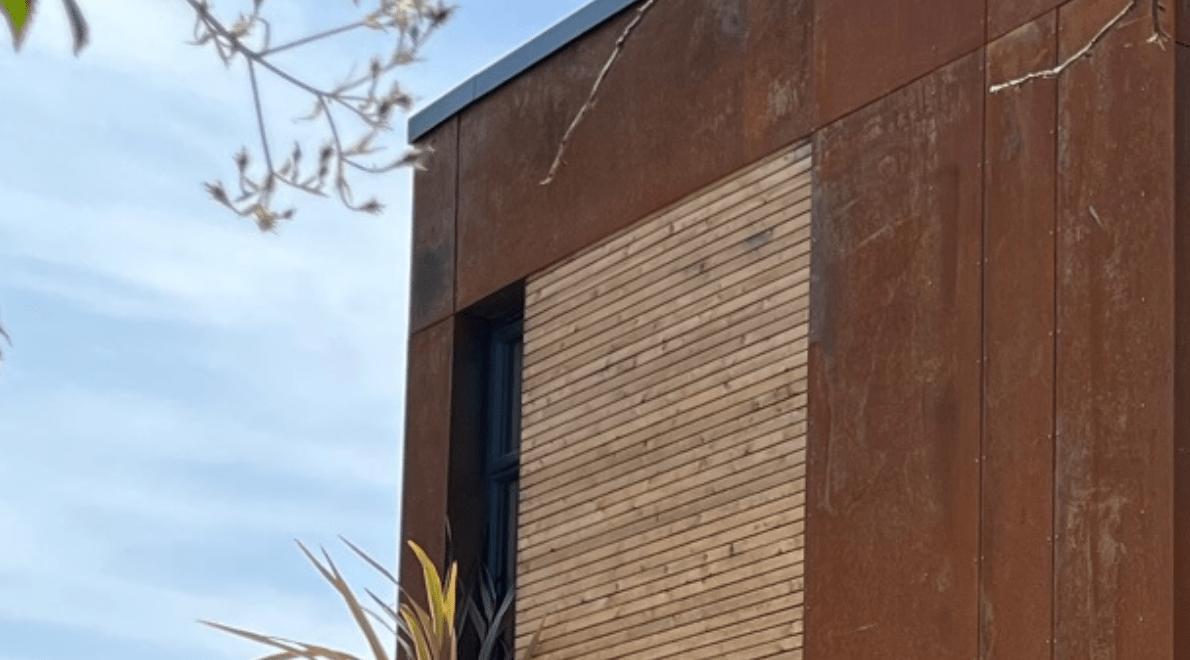 Supplying Corten steel sheets to a modular home builder The Metal Store
