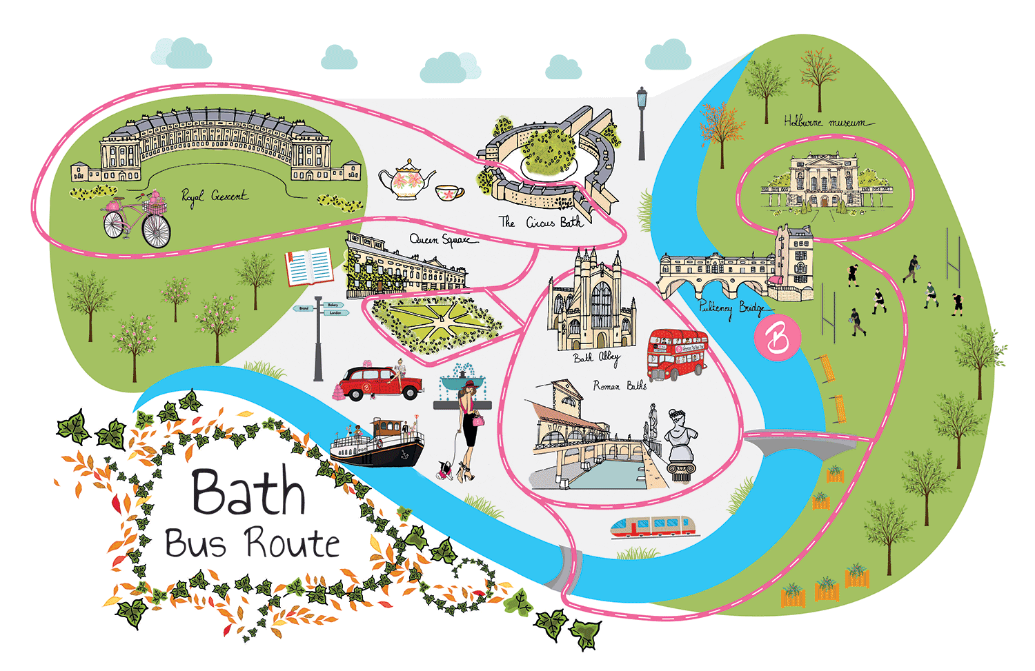 Baker Bus Bath Route Map The Millennial Runaway