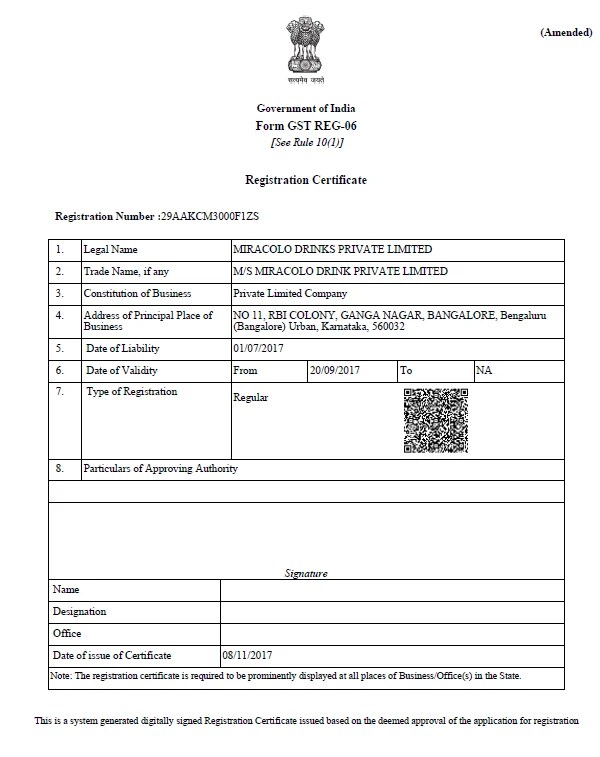 Certificates And Licenses Themiracledrinks