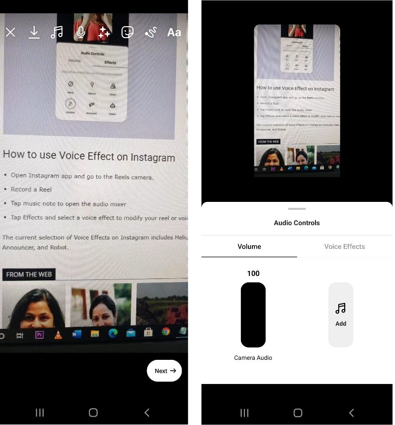How to Adds Text to Speech and Voice Effect Options in Instagram Reels