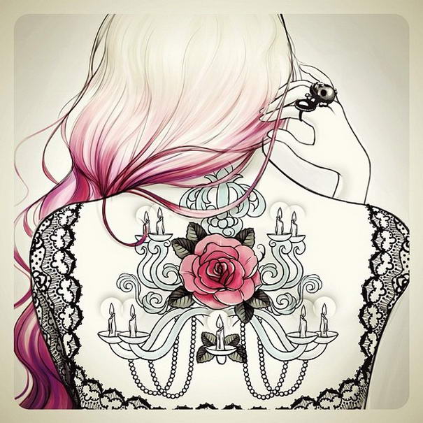 10 Most Beautiful Tattoo Sketches by Tati Ferrigno