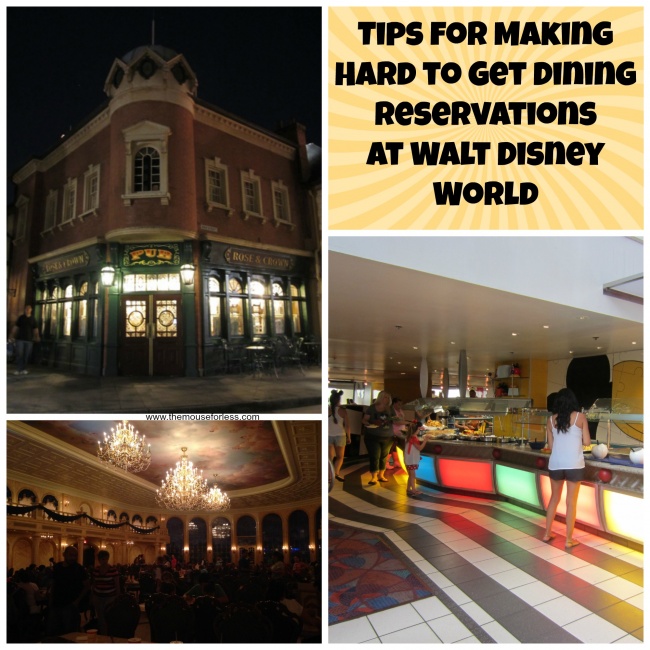 Tips for Making Hard to Get Dining Reservations at Walt Disney World
