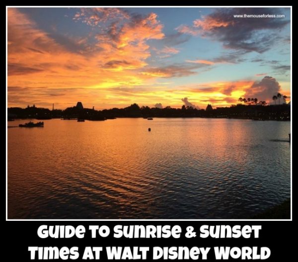 Guide to Sunrise and Sunset Times at Walt Disney World
