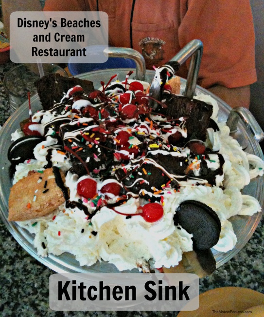 Beaches and Cream Menu Disney's Beach Club Resort