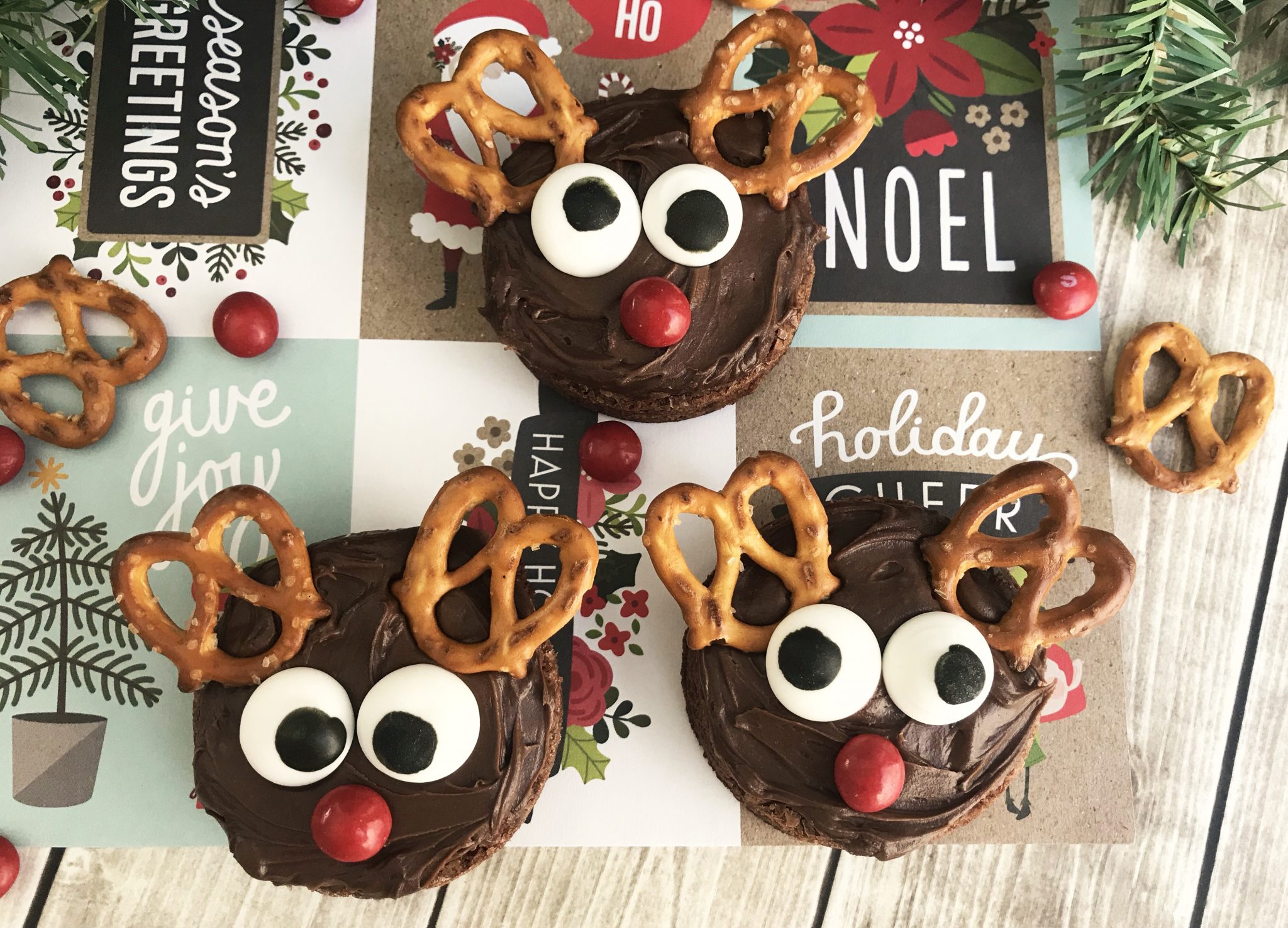 Decorating Reindeer Brownies For Christmas The Mummy Toolbox
