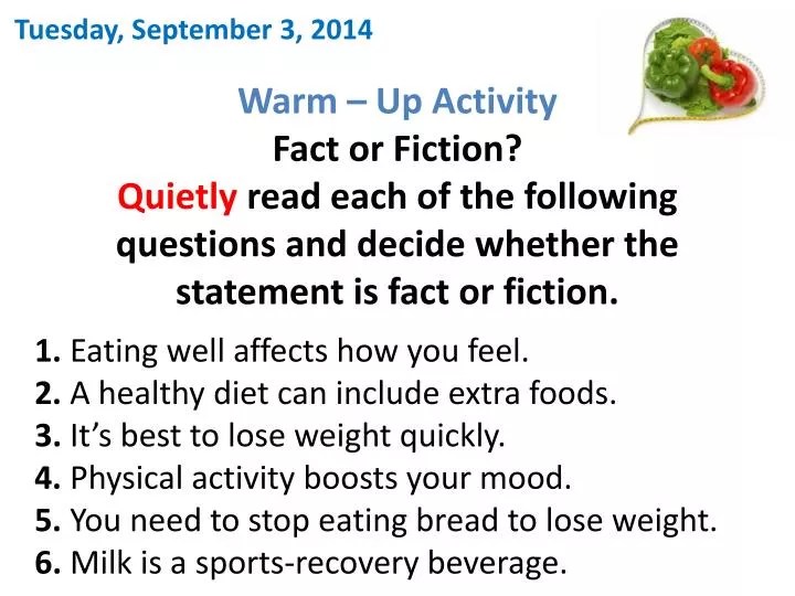 Best fact or fiction questions