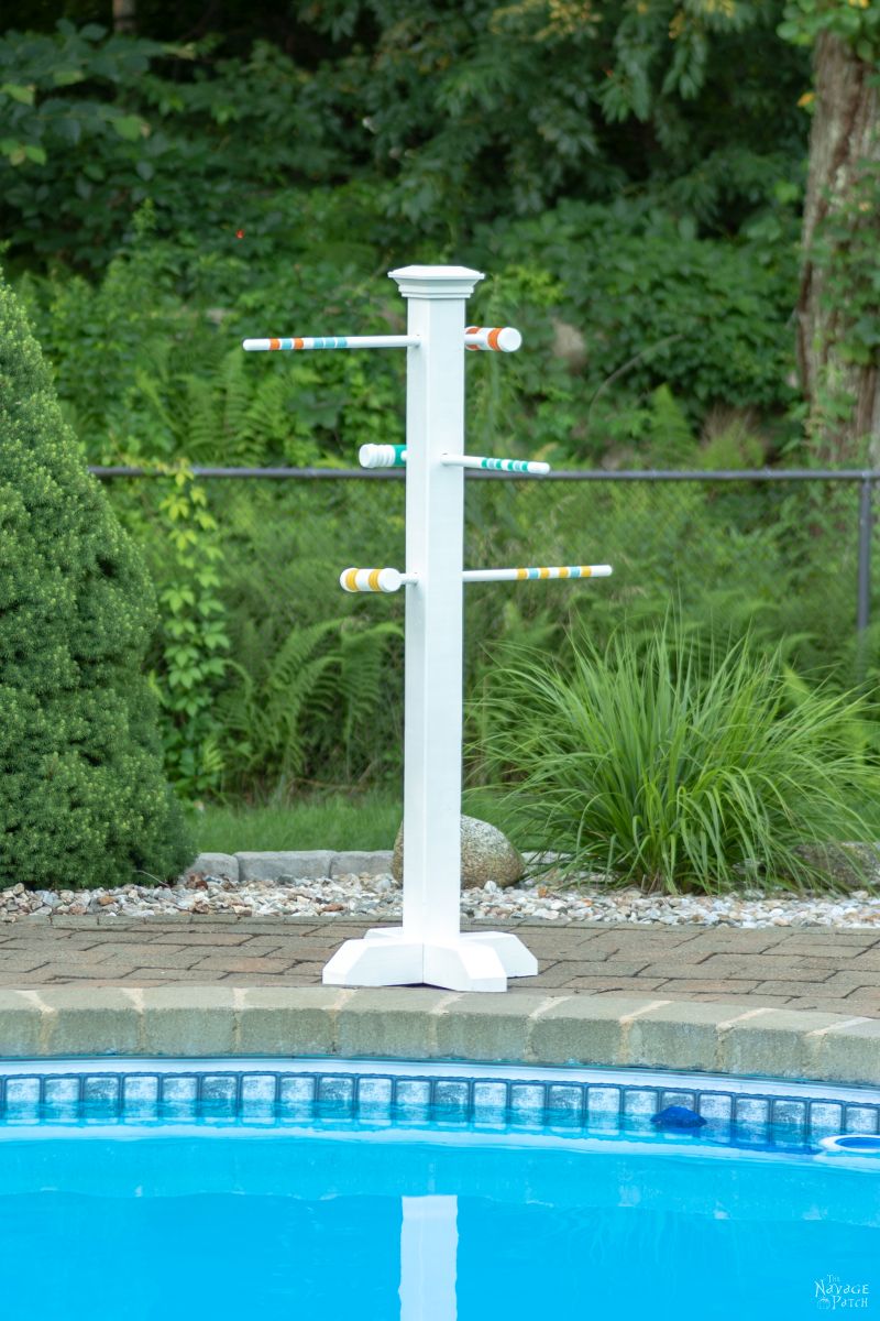 Croquet Mallet Pool Towel Rack The Navage Patch