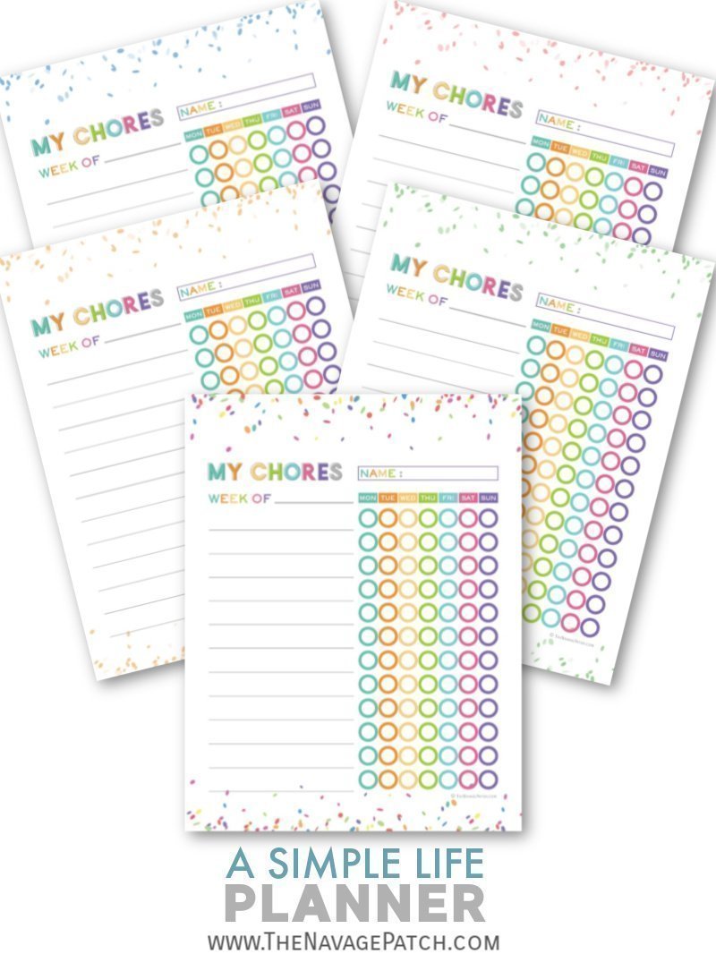 A Simple Life Planner FREE Printable Planner! The Navage Patch