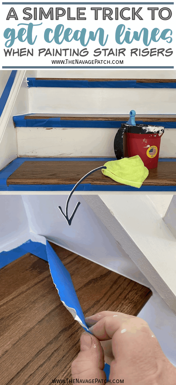 Painting Stair Risers How to Get Clean Lines The Navage Patch