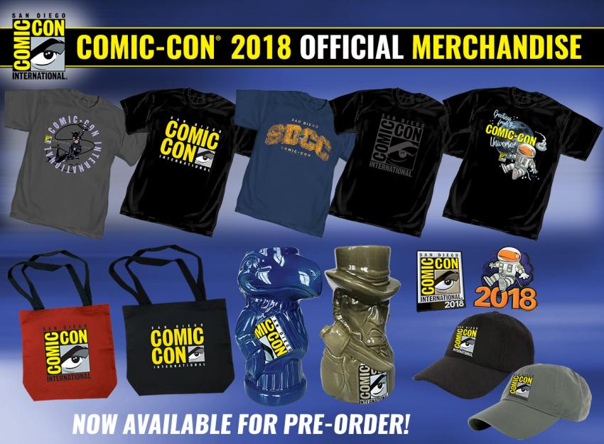 Official ComicCon 2018 Tshirts and Merchandise Now For PreOrder