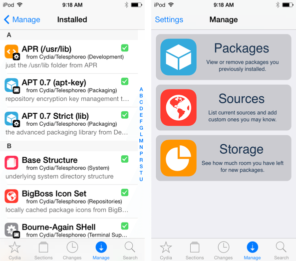 Cydia update for iOS 7, gets a new makeover