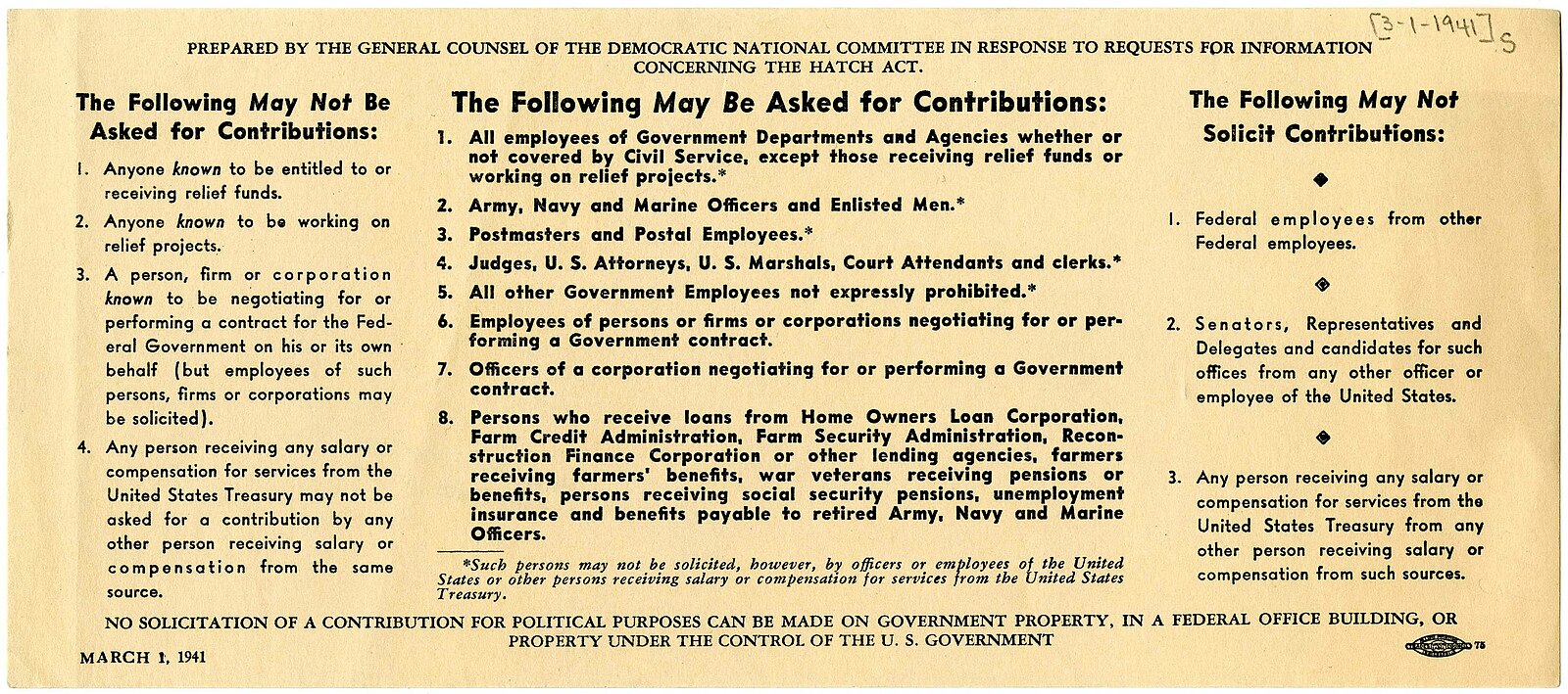 The Hatch Act The New Dispatch