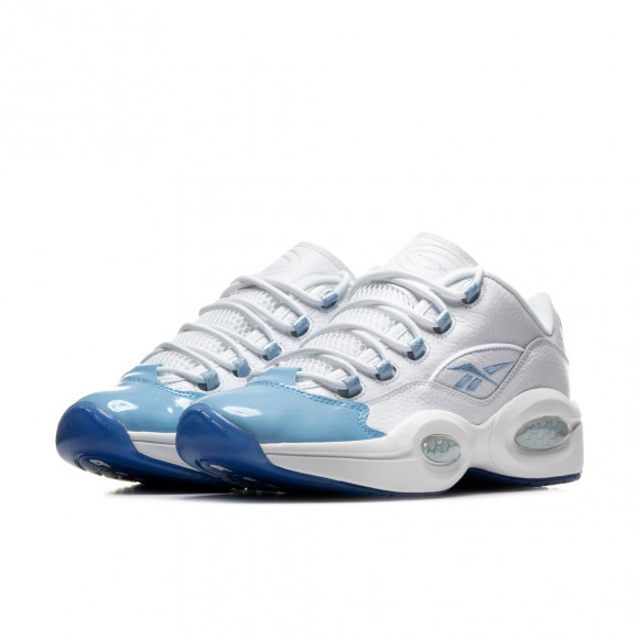 Reebok Question Low Patent Toe Carolina Blue
