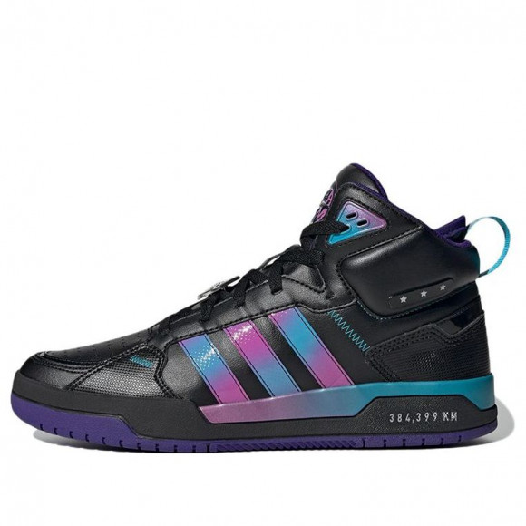 adidas neo 100db Mid BLACK/PURPLE Skate Shoes H03422