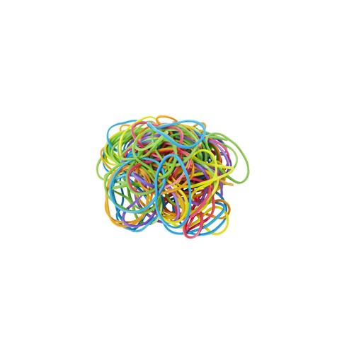 DataMax DM16C No.16 Rubber Bands 38x1.5mm 100g, Assorted Colours