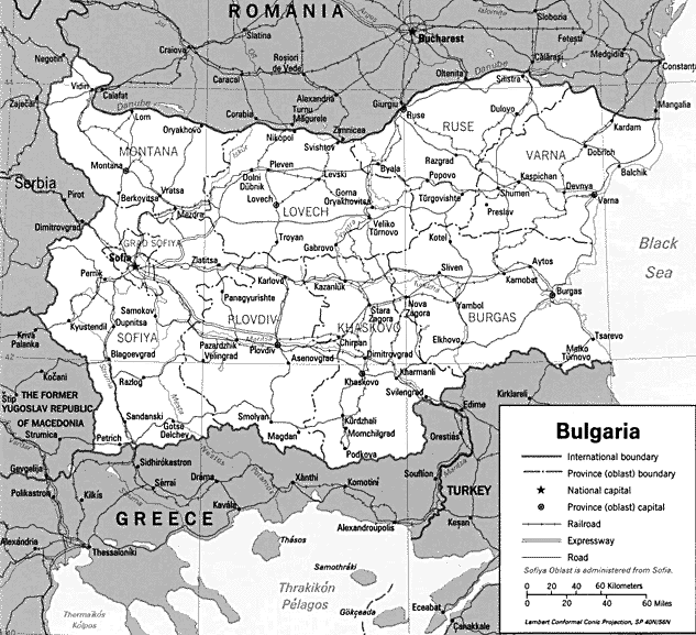 Maps of Bulgaria Bulgarian Flags, Maps, Economy, Geography, Climate