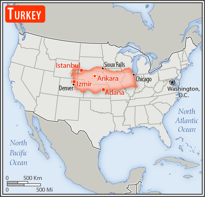 Turkey Geography 2020, CIA World Factbook