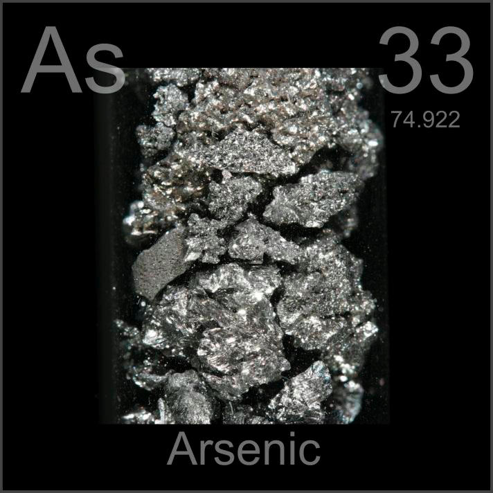 Sample of the element Arsenic in the Periodic Table