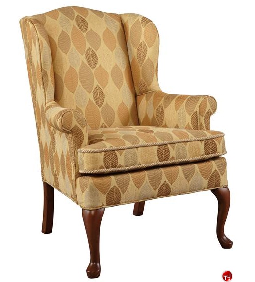 The Office Leader. Hekman 1519 April High Back Traditional Wing Guest Chair