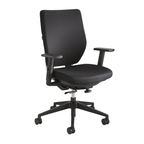 The Office Leader. High Back Executive Office Task Chair with Adjustable Arms