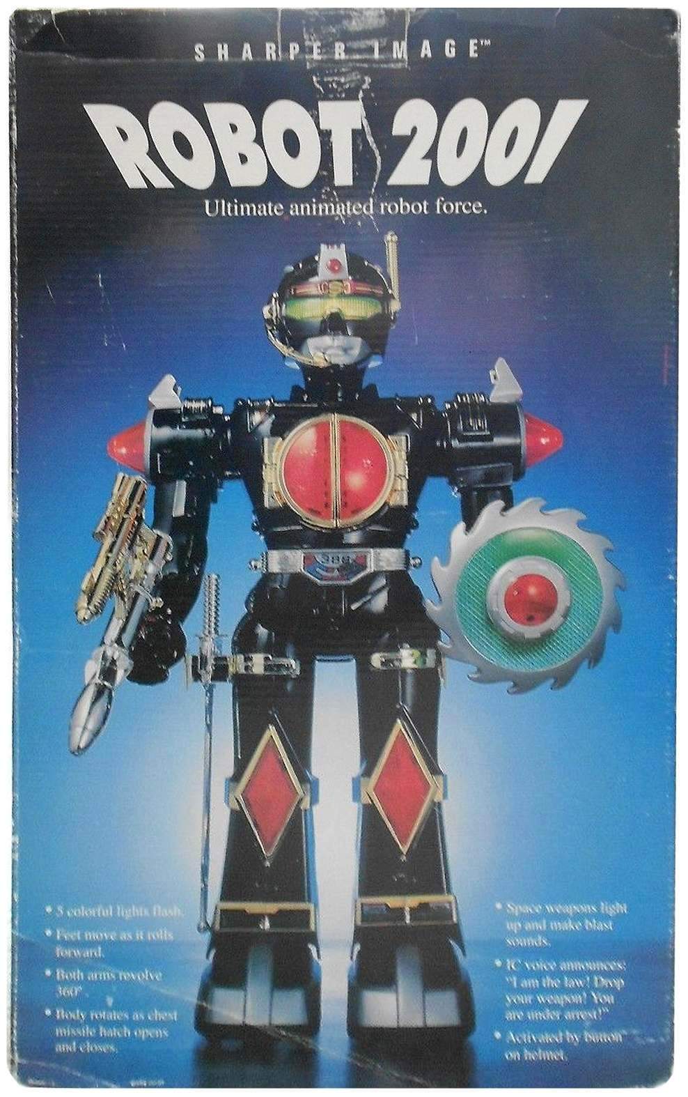 ROBOT 2001 Sharper Image Electronic Talking Robot The