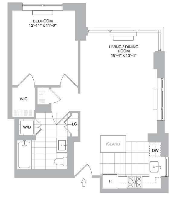 Floor Plans Sample Floor plans of The One Apartment Jersey City