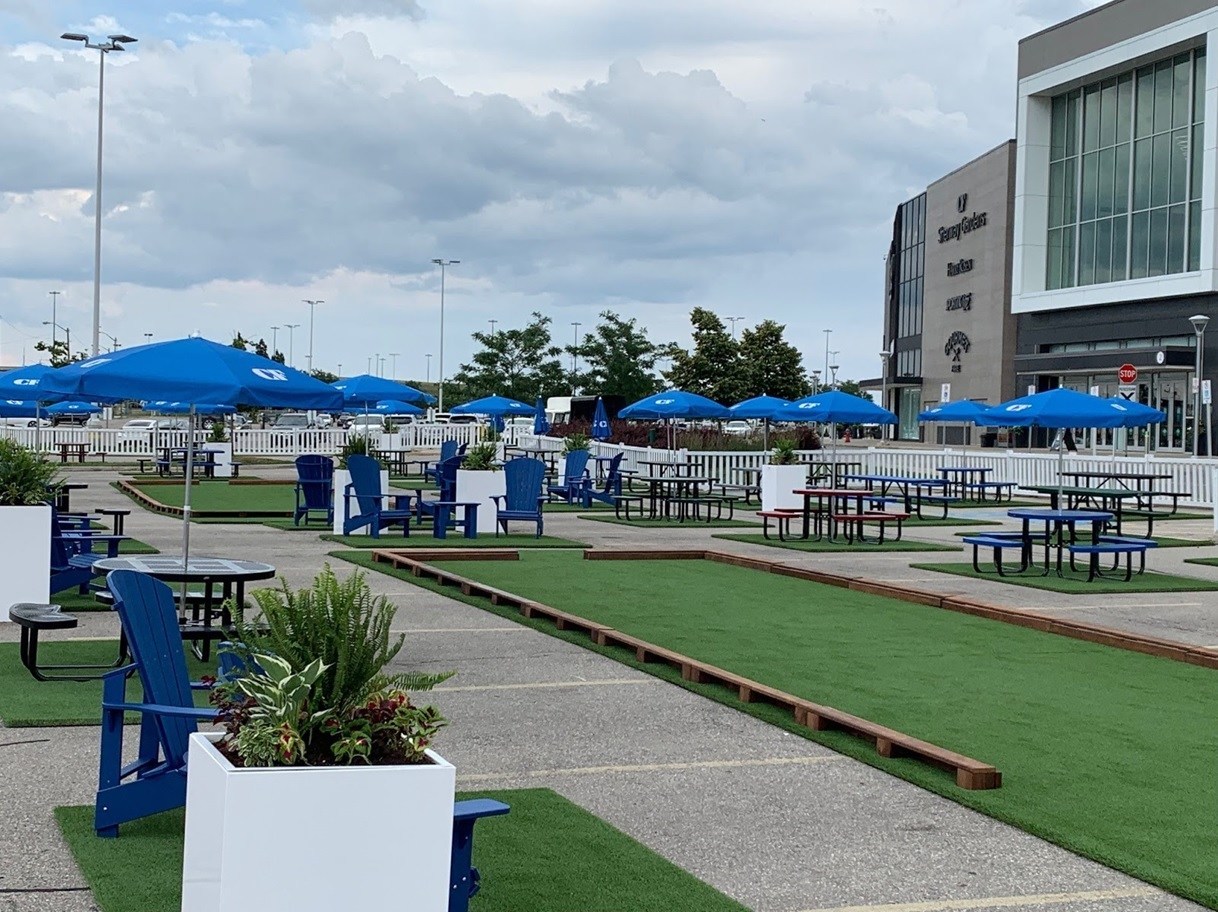 The Lot at CF Sherway Gardens, one of the city's newest and largest