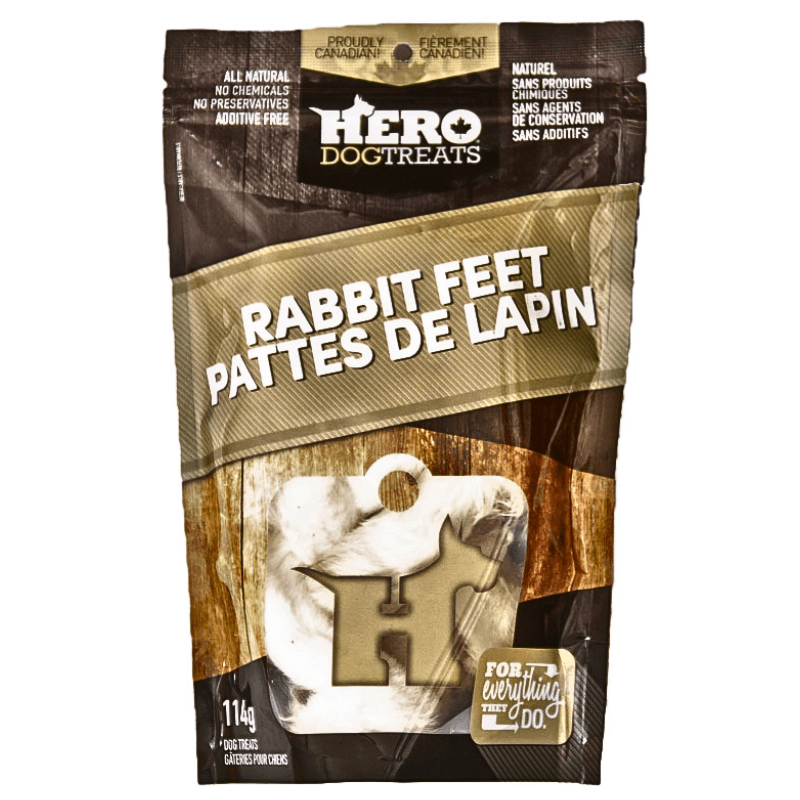 Hero Rabbit Feet 114g Dog Food, Dog Treats, Raw Food The Paw Shop