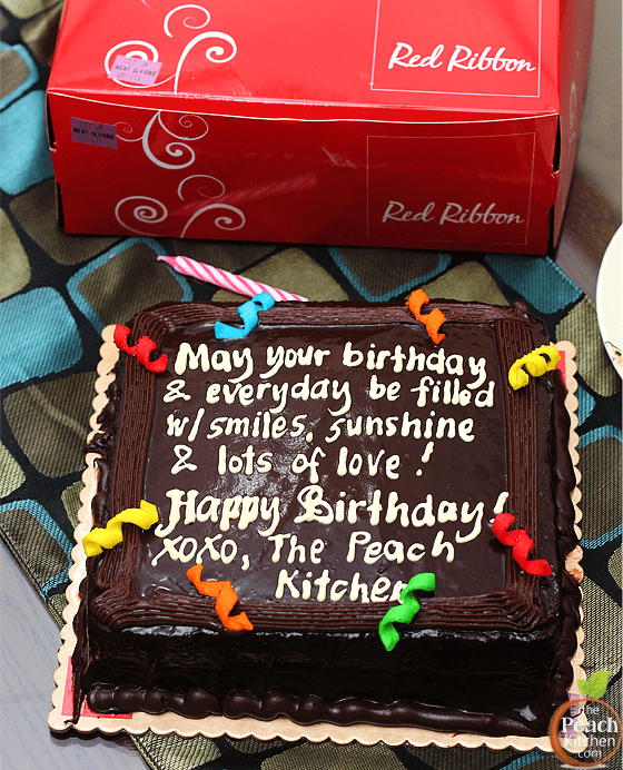 Red Ribbon Dedication Cakes Make Birthdays Sweeter + a Giveaway The