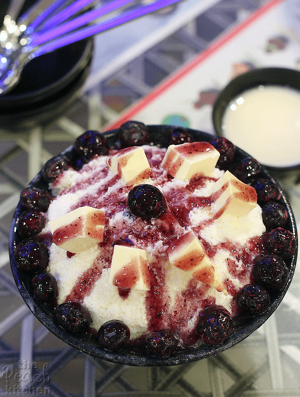 Ice Flower Snow Falling Korean Dessert Cafe The Peach Kitchen