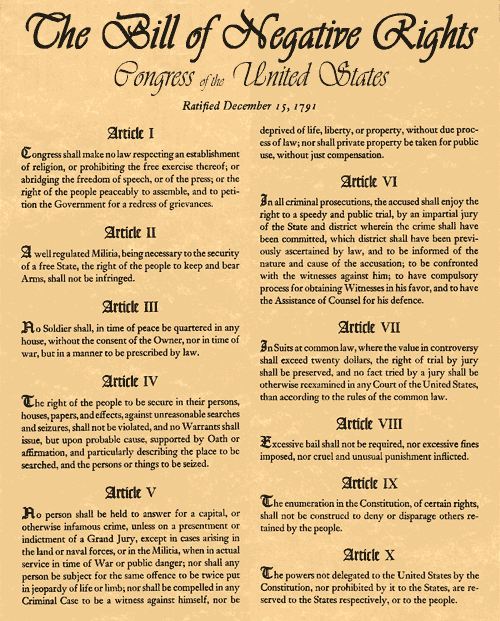 President Obama and Negative Rights
