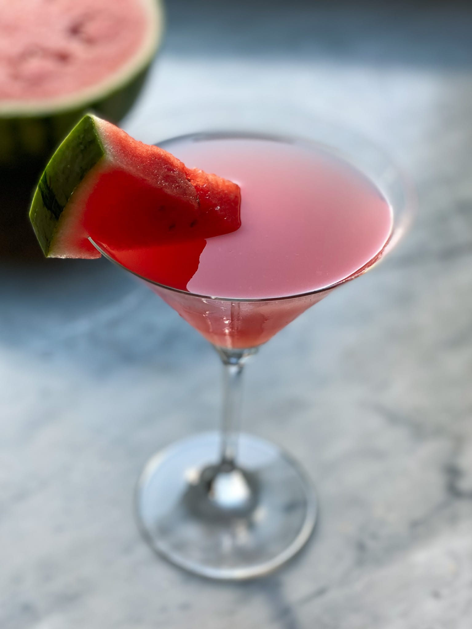 Watermelon Martini (or Mocktail!)