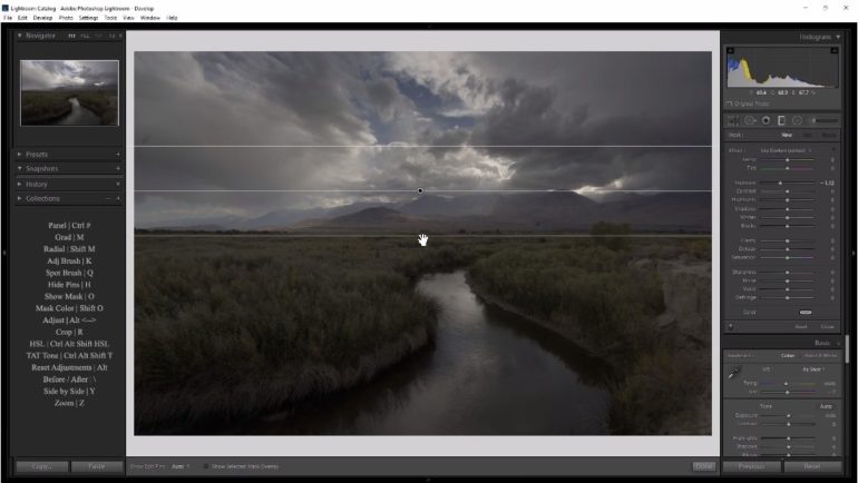 How to Make Precise Adjustments with the Gradient Filter on Lightroom