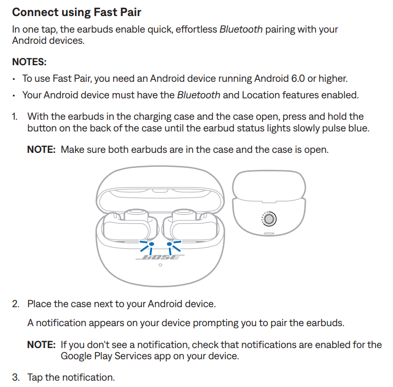 Bose Ultra Open Manual | Instructions & Troubleshooting