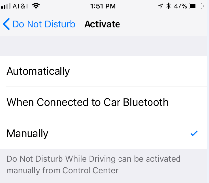 How to disable Do Not Disturb While Driving on iPhone ? • ThePicky