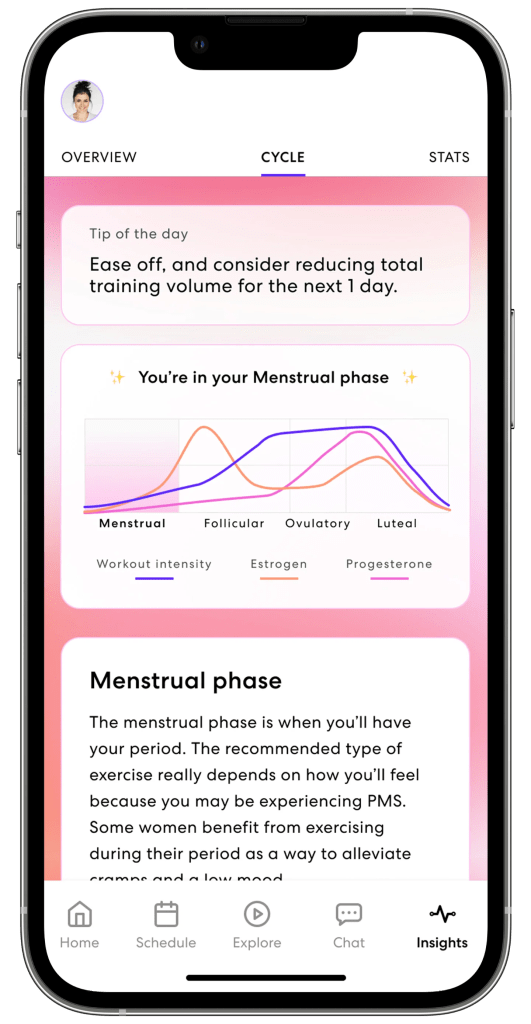 This inclusive fitness app adds menstrual cycle tracking feature