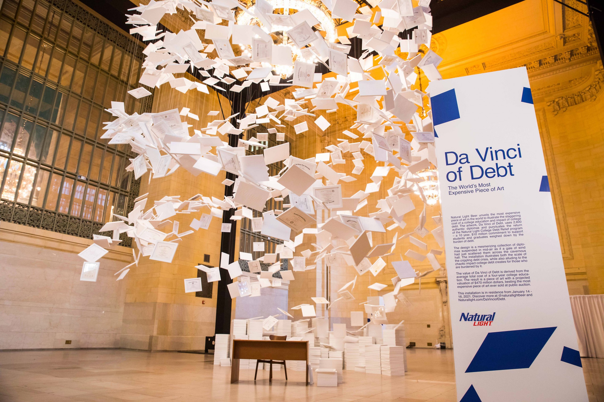 Did Natty Light create the most expensive piece of installation art in