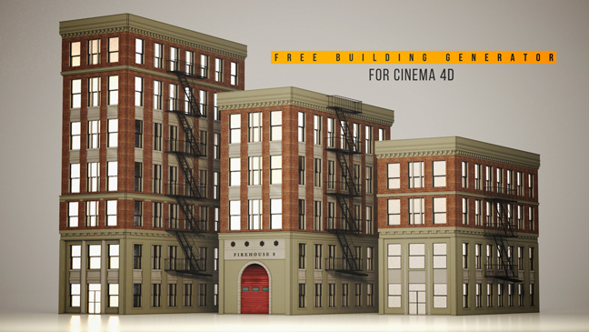 Free Cinema 4D Building Generator Rig The Pixel Lab